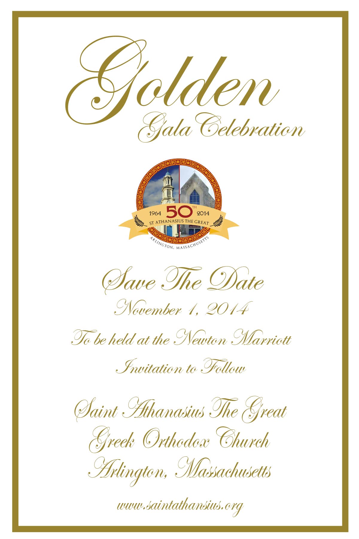 50th Gala 5 x 7 Save the date Postcard 5-4-14