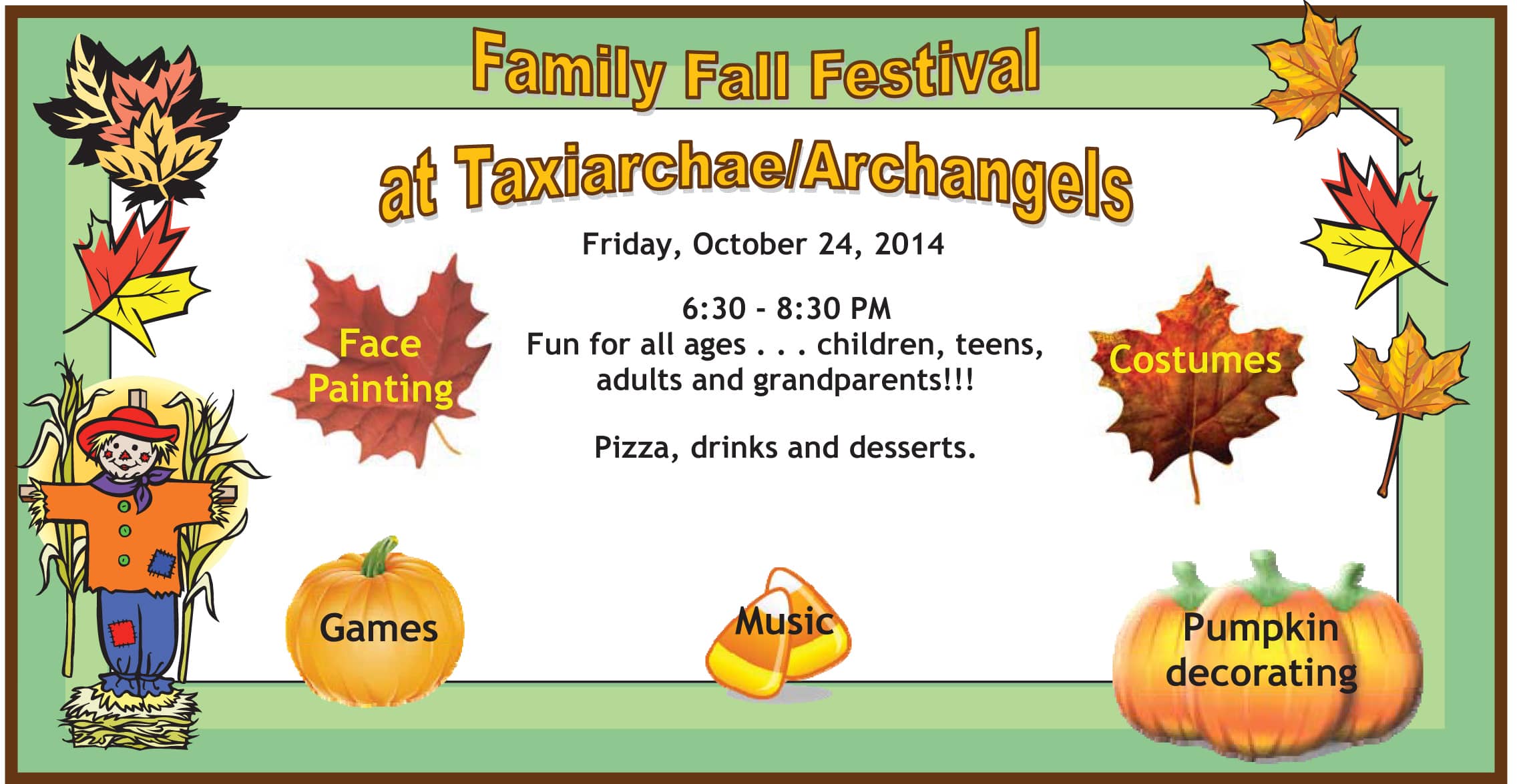 Family Fall Festival at Taxiarchae/Archangels