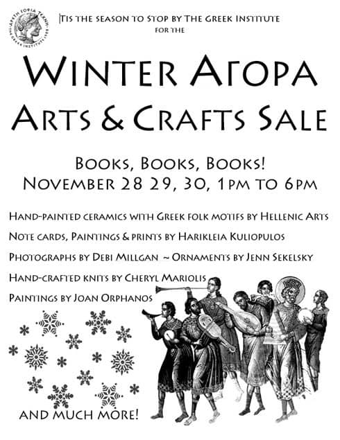 The Greek Institute – Winter Arts & Crafts Sale