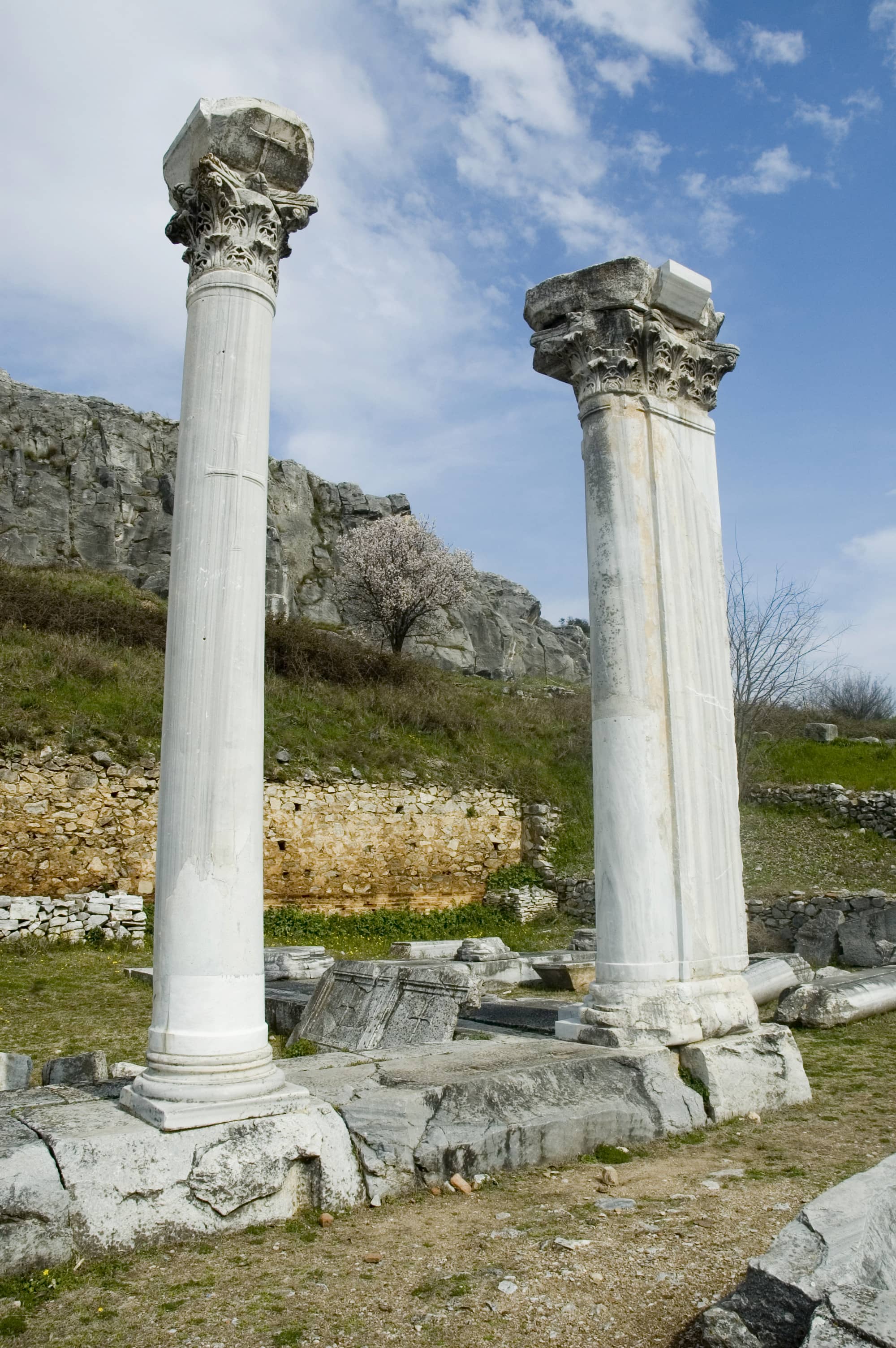 Columns of Ancient Philippi, Greece