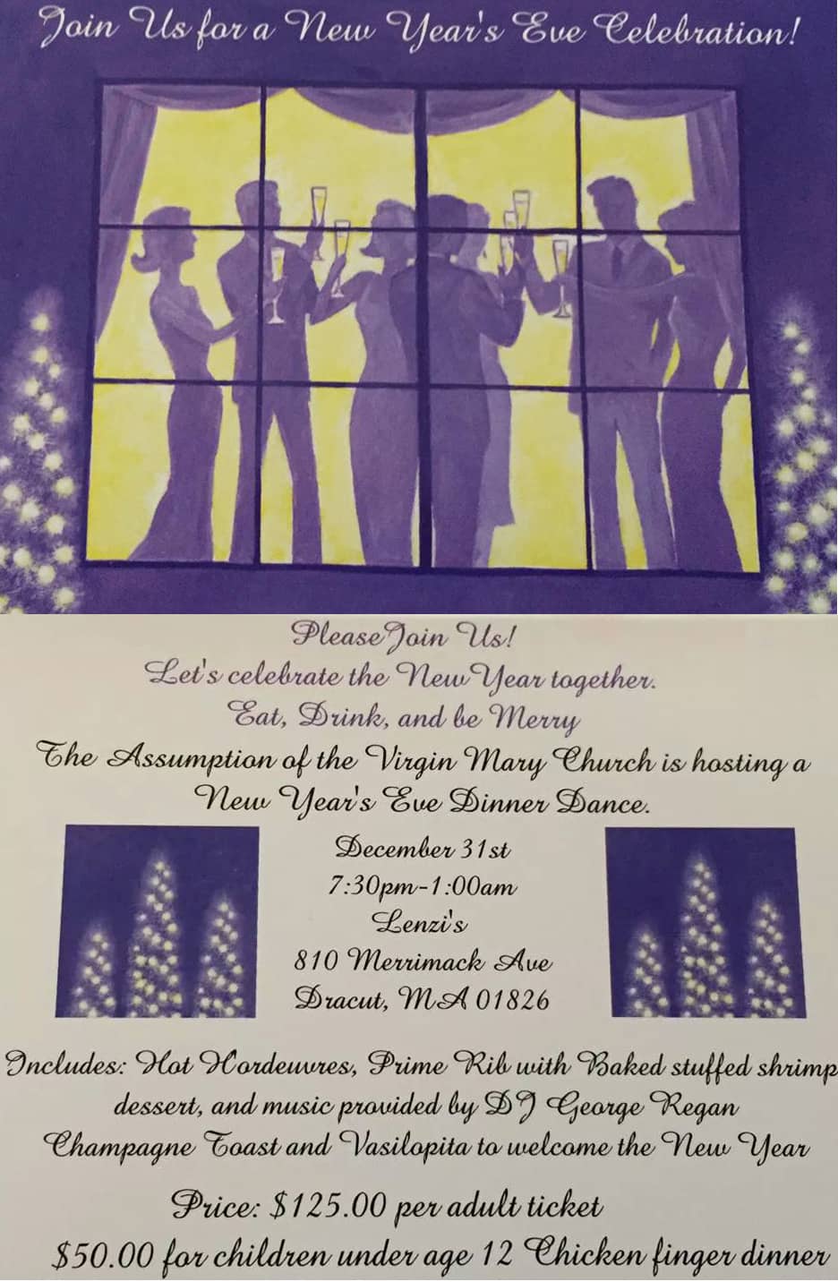 NYE Dinner Dance Dracut