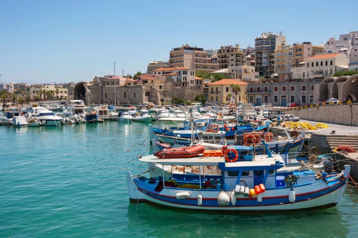 Heraklion harbour. Crete, Greece