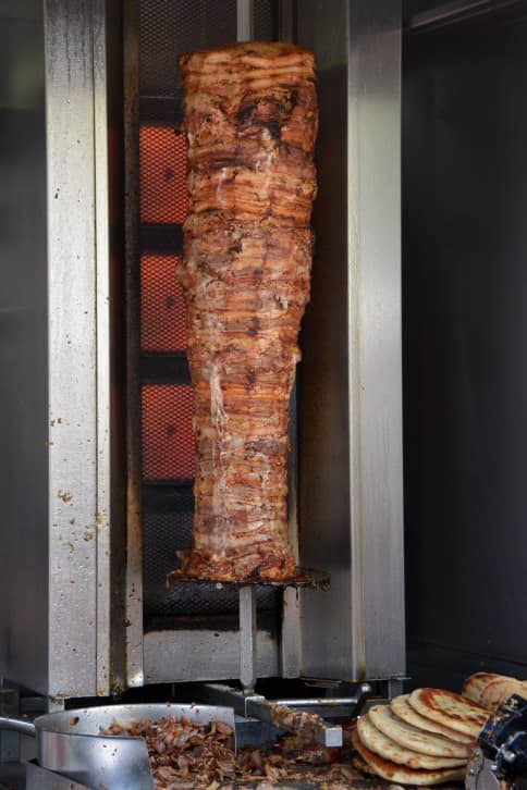 pork gyros and pita bread