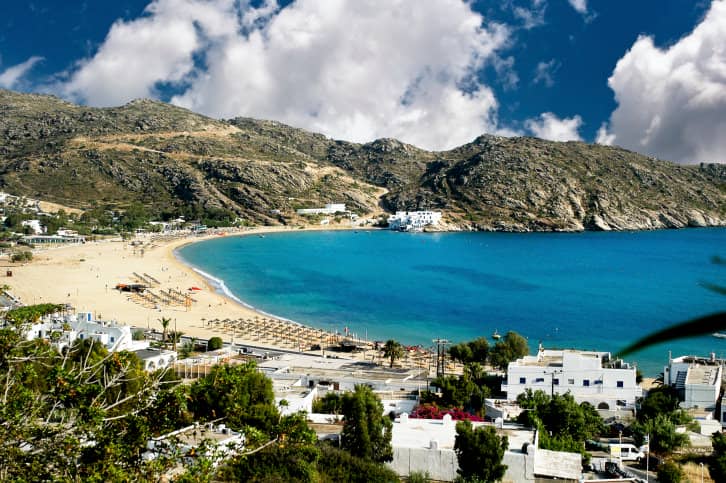 Mylopotas beach, Ios island, Cyclades, Greece