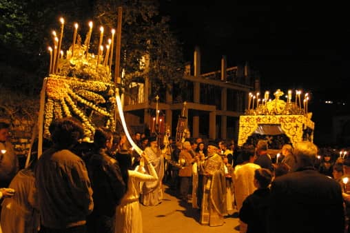 Greek Easter in the island of Skopelos in Greece