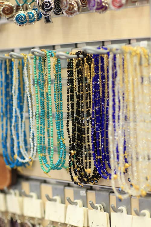 The beads at the market in Athens