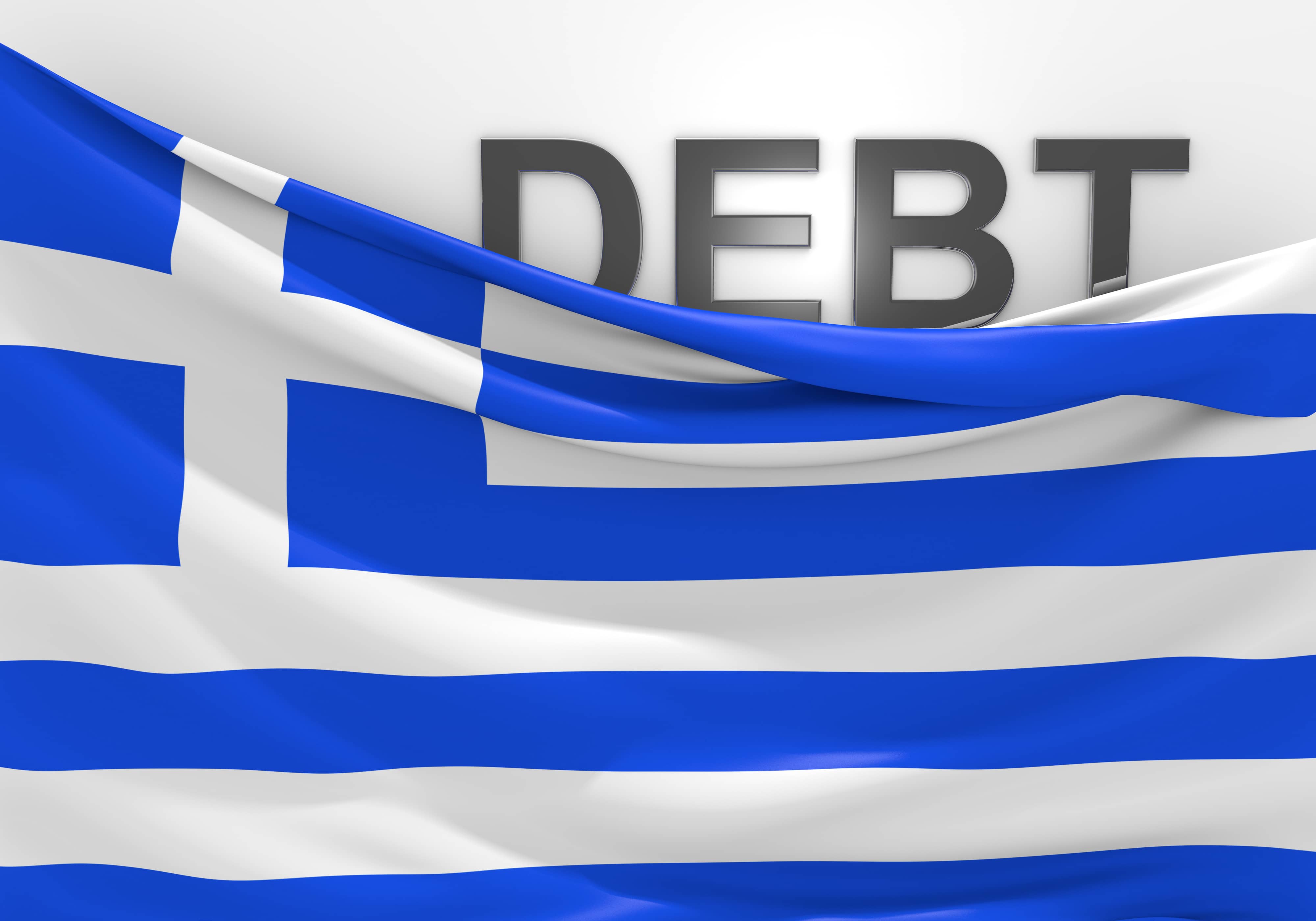 Conceptual image for talking points related to the Greece national debt crisis and bailout.